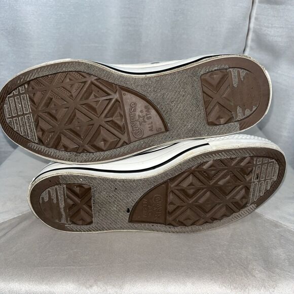 Converse Knee High White All Star Y2k Size Men 5 Women 7 Chuck Taylor - Picture 7 of 12